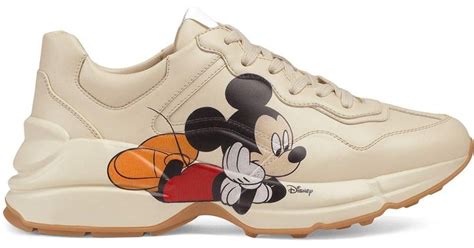 women gucci mickey mouse|gucci mickey mouse trainers.